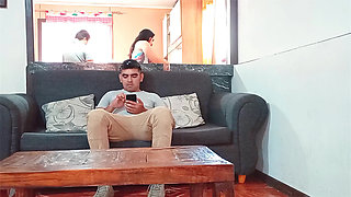 My Cuckolded Husband Cooks While We Have Sex with His Friend