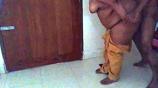 While Cleaning the House, the Owner's Stepson Gets Horny and Fucks the Desi Maid Hard