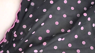 Curvy MILF in Ruffled Lingerie Masturbating with Wand Til She Cums