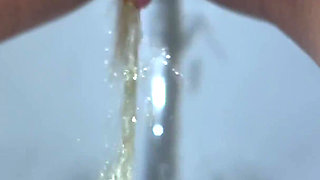 Morning Yellow Pee Compilation! Close-up! POV!