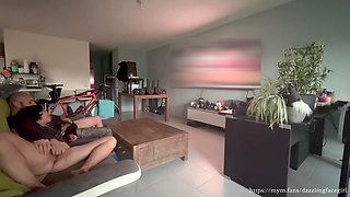 Moaning and Touching Myself to a Hot BBC Porn Scene