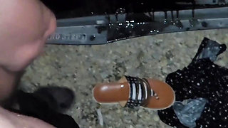 Wife public squirt, fuck and gloryhole