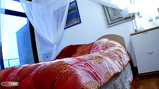 Amazing housewive babe fucking for money