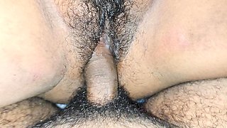 Desi Bhabhi Hairy Pussy Fucking and Cum Inside Sex Video Creampie Closeup