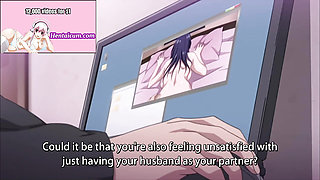 Busty housewife was fucked in the hotel (uncensored hentai English subtitles)