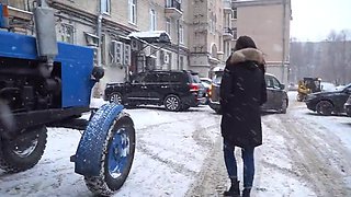 Debt ridden girl is going to suck him off before fucking
