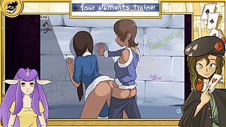Hentai vtuber Purity Sin explores adult toys and monster girls in smoochy girl-on-girl action