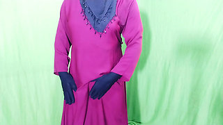 Indian beautiful hijabi muslim couple thirsty for fuck