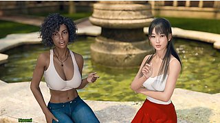 Steamy affair between mom and stepson in a taboo anime fantasy