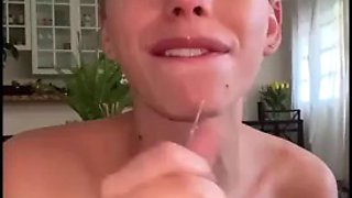 First BJ Deep Throat For Onlyfans Blonde