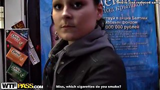 Amateur sex with hot brunette girl