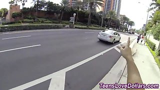Fucked outside real teenage