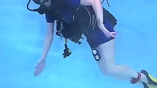 Bound Beneath the Surface - Scuba Tease & Rope Play in Vintage Wetsuit