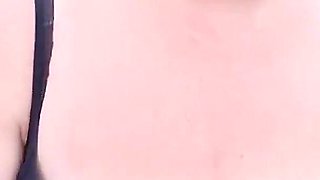 Outdoor BJ with Cum Walk - British Big Tits MILF