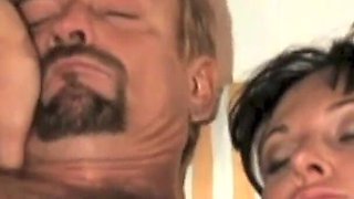 A German Big Cock in the Hairy Pussy and Ass Hole of This Italian Slut
