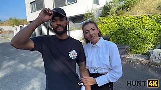 HUNT4K. Horny babe pleased big cock with her sweet tongue and pussy