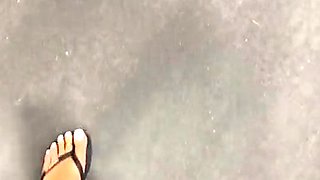 Foot fetish Close up feet and toes tease