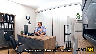 Loan4k. hidden sex inbetween whorey boss and her horny chief on the office table