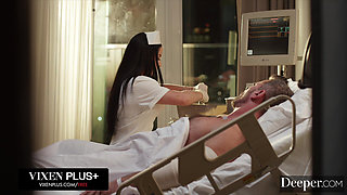 Deeper. Sexy Nurse Angela White Takes Care of Patient Manuel
