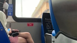 Sexy Legs on the Bus