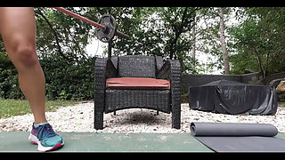 Naked Workout with Lora Cross and Ciren Verde