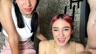 Webcam teens threesome party