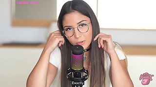 ASMR JOI CEI - I lead you to masturbate, cum on my breasts and clean up everything (WITH SUBTITLES)