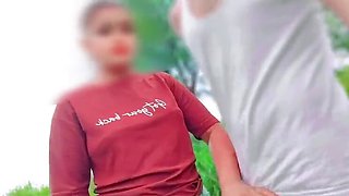 Desi village teen with tight pussy fucked hard outdoor - Indian viral MMS