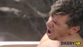 Daddy4k. hot teenager was rescued by dad and he got her firm body and Tight Pussy as a prize
