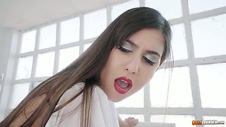 Lusty Turkish nympho Anya Krey gets her ass stretched by lewd doctor