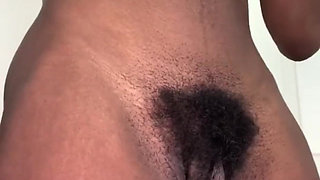 Rubbing My Hairy Pussy Peeing in a Jar