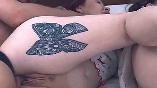 Step Mom and Step Sister Share Bed with Step Son in Wild Hotel Fuck