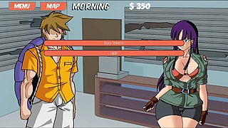 Japanese schoolgirl enjoys a wild time with a Bad Dragon dildo in this anime hentai adventure