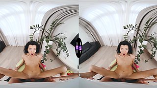 Mini Mitzi enjoys sex with her boyfriend in various positions