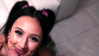 Eliza Ibarra teen fucked hard by daddy with mustache