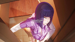 The Visit She'd Been Dreaming Of: Hinata's Secret Longing ( Hentai )
