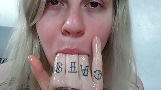 Fisting Her Pussy and Tasting Her Juices