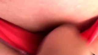 Chubby Sub Gagged and Face Fucked in Toilet, Swallows Cum and Piss