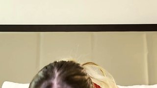 Hot young college slut lets me throat fuck her till I cum