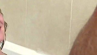 Sabrina J & Remis Rodriguez, stepbro and hairy pussy stepsis in the tub