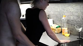 Kitchen Counter Quickie - Listen to My Orgasm