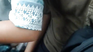 She Lovess to Give Me Handjob on Bus