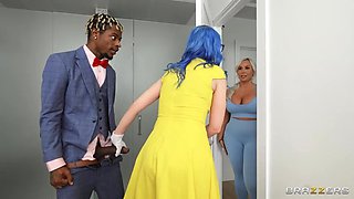 Gussied Up 2 Get Dicked Down part 2: Interracial Threesome with Kinky Jewelz Blu, BBC Damion Dayski, and Cougar Callie Brooks