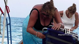 BBW matures and grannies at the beach (swimsuit)