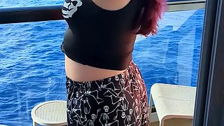 MILF Strips on the Cruise Ship!
