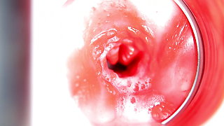 CAMERA INSIDE PUSSY: BIG CUMSHOT IN PUSSY! BEST Internal ASMR in 4K