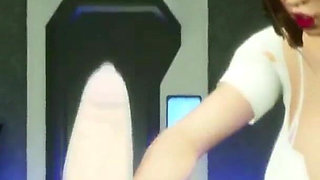 Doc gives him a handjob in the Medbay 3D Porn