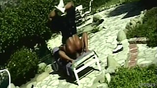 Black slim babe vintage porn video