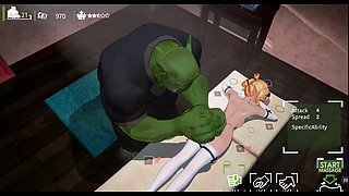 Orc Massage 3D Hentai Game Episode.3 Virgin Orc Gets Fucked
