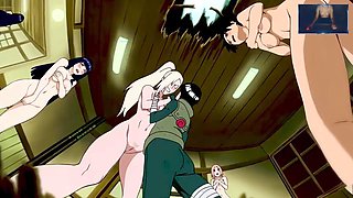 Naruto and Boruto get naked in this uncensored upscale anime scene